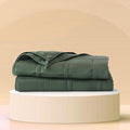 Baloo Weighted Blanket for Adults 20 lb (Spruce Green, 60"x80") | Cool & 100% Cotton | Machine Washable & Dryer Safe | Glass Microbead Fill