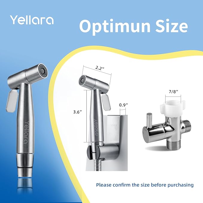 Handheld Bidet Sprayer for Toilet - Feminine Wash, Toilet Cleaning - Stainless Steel, Adjustable Water Pressure, Easy Installation