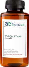 White Tea & Thyme Aroma Oil, Essential Oils Blend for Diffusers & Scent Machines, Rose Petals, Thyme & Balsam, Aromatherapy, Cold Air Diffuser Compatible, 300 mL
