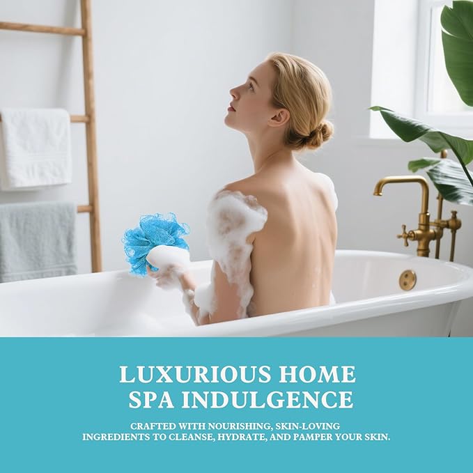 Ocean Bliss Christmas Gifts for Women Spa Basket, High Heel Bath Set with Sea Salt Scrub & Refreshing Gel, Birthday, Anniversary Gifts for Her, Best Friend, Sister