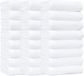 Amazon Basics Soft and Thick Cotton Hand Towels, 16 x 26 in, White, 24-Pack