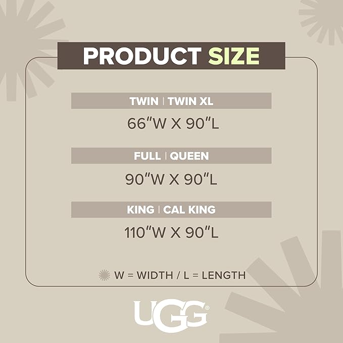 UGG Faux Fur Full/Queen Blanket for Bed, Double-Sided Soft Blanket, Warm Large Throw for Couch, Washable Full or Queen Bedding, Luxury Bedroom Decor, 90" x 90", Natural White (Adalee)