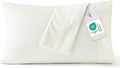 Bedsure King Size Pillow Cases Set of 2 - Ivory White Brushed Microfiber Pillowcases 2 Pack, Super Soft Pillow Case Cover with Envelope Closure, Wrinkle, Fade and Stain Resistant, 20x36 Inches