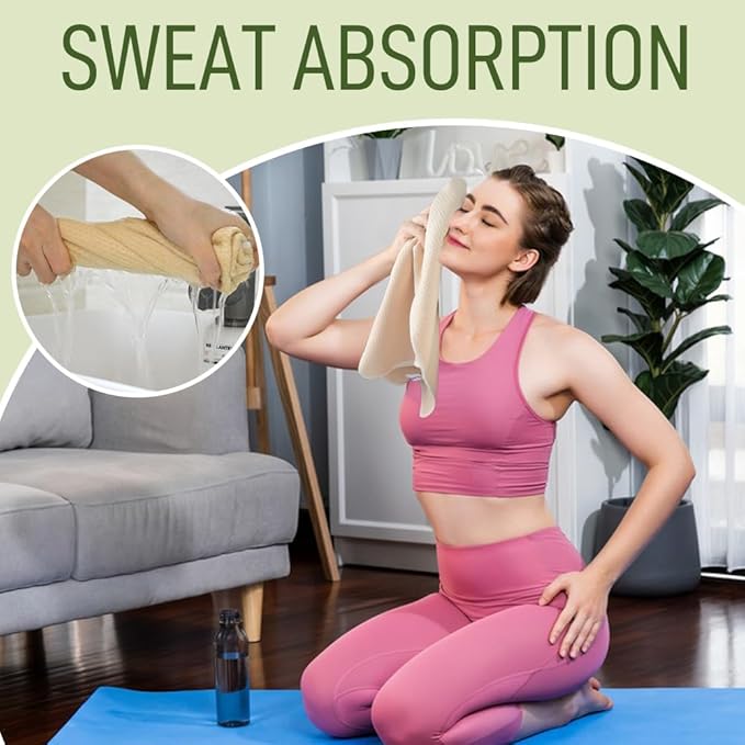 SUNLAND Microfiber Sports Workout Towels Fast Drying Fitness Sweat Towels for Men & Women Lightweight Multi-Purpose Gym Exercise Towel