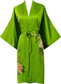 women's 100% silk kimono, short bathrobe pajamas, kimono pajamas