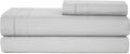Casual Living Twin Sheets Set 3 Piece Cooling Sheets with 1 Pillowcase Soft Microfiber Hypoallergenic Washable Bed Set Deep Pocket Lightweight Bedding Elasticized for Dorm or Bunk, Twin, Grey
