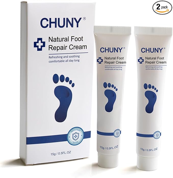 CHUNY Foot Cream for Cracked Heels Cream - Extra Strength for Cracked Heels, Dry Skin & Itchy Feet – Soothes Burning, Scaling & Irritation for Men and Women