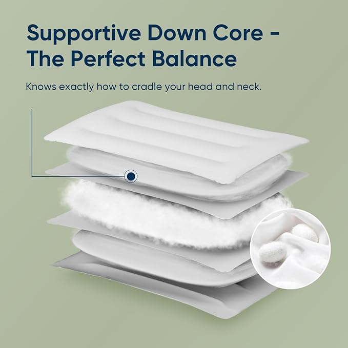Vesta Silk-Layered Ultra-Thin Pillow, 100% Silk Layer, Slim and Flat Design for Back or Stomach Sleepers, Ultra-Thin Profile (2.5" Height) & Soft - LimeZen