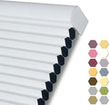 Persilux 100% Blackout Cordless Cellular Shades & Blinds Honeycomb Blinds Bottom up Thermal Insulated Window Shades for Home, Windows and Kitchen, White, 75" W x 38" H
