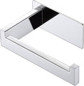 LANC Chrome Toilet Paper Roll Holder, Self-Adhesive Tissue Holder Wall Mounted for Bathroom Office Stick On Toilet Paper Holder with No Drilling Rustproof Stainless Steel Silver, A8307CP