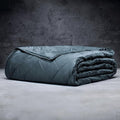 LUXOME Lightweight Blanket | 100% Rayon (Viscose) from Bamboo Fabric & Fill | King/Cal King - 98"x92" | Thermal-Regulating | Ocean