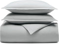 BOLL & BRANCH Flannel Duvet Set - King/Cal King, Shore - Luxury 100% Organic Cotton - 1 Duvet Cover, 2 Shams - Velvety Soft, Warm & Breathable Weave
