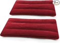 Microwave Heating Pad 6 x 12 Heating Pad Mini Microwave, Microwave Bean Bag Heating Pad for Neck and Shoulders, Moist Heat Pack Pillow Warm Compress for Knee, Joints, Abdomen (Wine Red) - 2 Pack