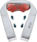 Nekteck Neck Massager for Pain Relief Deep Tissue, Shiatsu Back Massager with Soothing Heat, Electric Deep Tissue 3D Kneading Massage Tools for Shoulder Muscle, Adjustable Heat and Straps