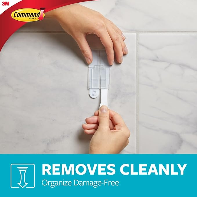 Command Soap Dish for Shower, Damage-Free Hanging, No Tools Soap Holder for Holiday Guests, 1 Matte Black Dish and 2 Water-Resistant Command Strips