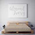 PeachSkinSheets Night Sweats: The Original 1500TC Soft King/Cali King Duvet Cover Set Almond (Ivory)