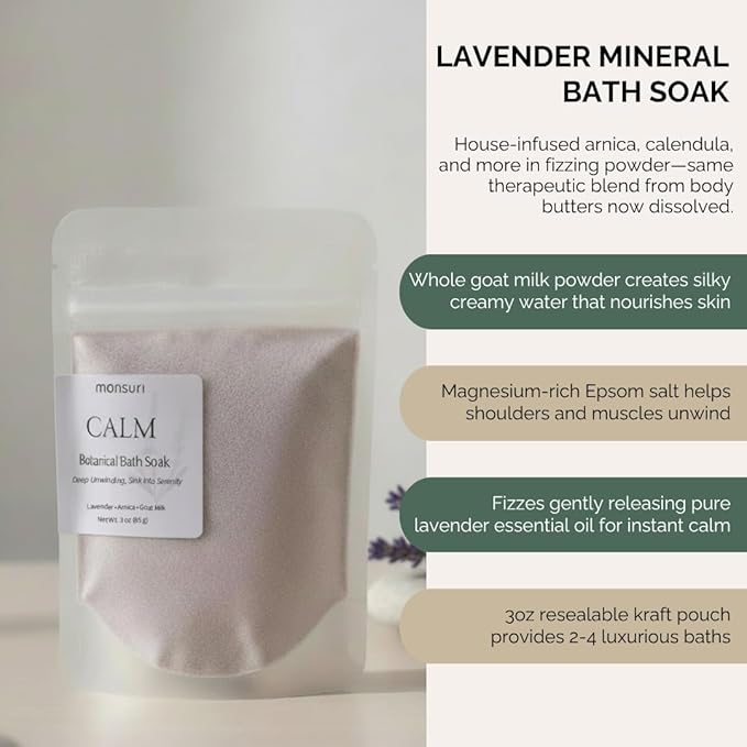 Relaxing Bath Gifts for Mom | Wind-Down Ritual with Lavender Candle, Bath Bomb, Soak, Body Butter, Oatmeal Soap Bar - Mom Birthday Gifts for Women, Self Care Package, Mother's Day Gifts