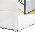 HIG King Bed Skirt - Easy Fit Scallop Edge Pleated Bedskirts with Spilt Coner, 18 Inch Drop Anti-Slip Dust Ruffle, Thick Fabric for Enhanced Privacy, Pre-Washed for Long-Lasting Use, Machine Washable