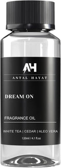 Dream On Diffuser Oil 120ml – Hotel Collection Essential Oils for Diffuser – White Tea, Vanilla & Cedarwood – Luxury Home Scent – Hotel Inspired Aromatherapy Oil for Home & Office