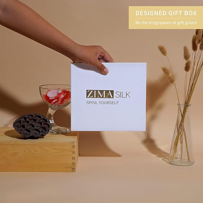 ZIMASILK 100% 22 Momme Mulberry Silk Bonnet for Sleeping Women, Breathable Silk Hair Wrap for Premium Hair Protection - Reducing Friction (1Pc, Cream)