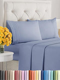 Queen Size 4 Piece Sheet Set - Extra Soft, Breathable & Cooling - Hotel Luxury Durable Bed Sheets - Deep Pockets, Easy-Fit & Wrinkle-Free - Dusty Purple Oeko-Tex