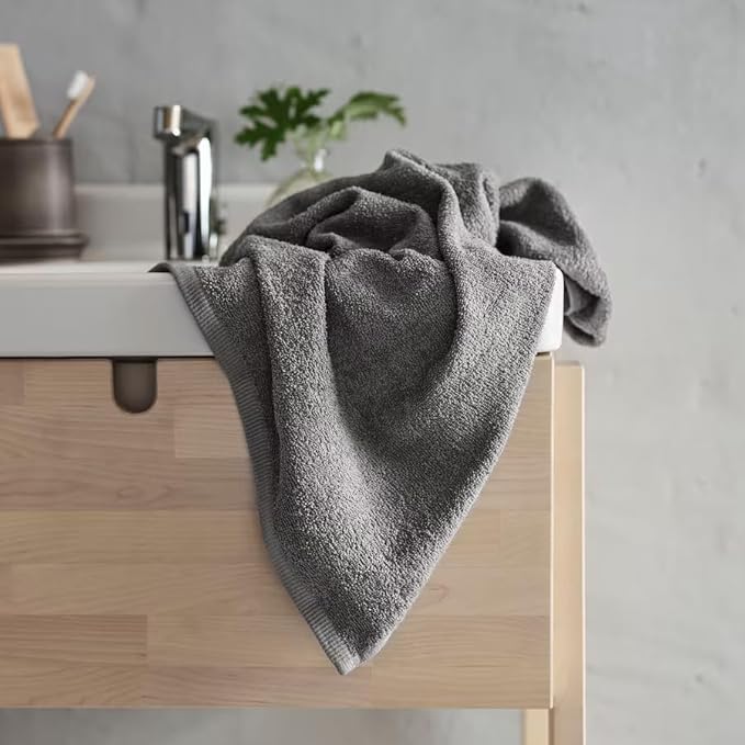 Delara 100% Organic Cotton Towels 650 GSM Plush Feather Touch Quick Dry Bath Towel, Pack of 6 GOTS Certified, Oeko-Tex Green Certified, Organic Cotton Bath Towel, 30"X58"