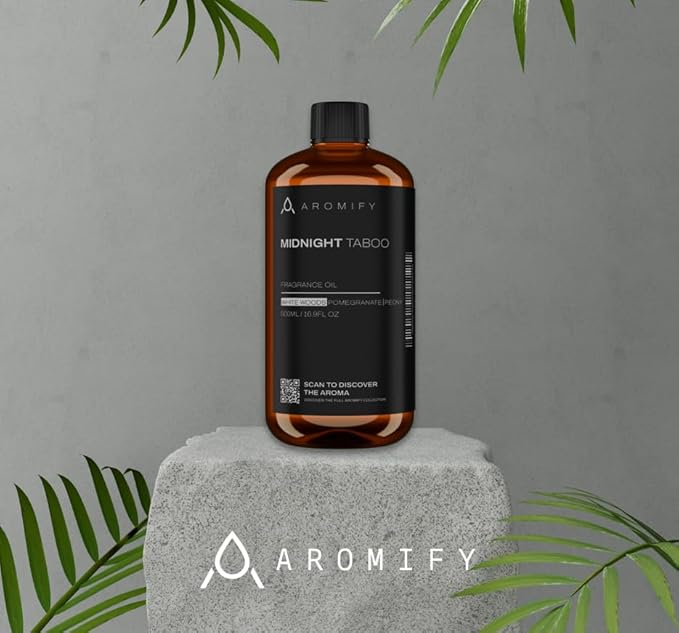 Midnight Taboo Diffuser Oil, Inspired by Luxury Hotels, 16.9 FL Oz, 500 mL, Hotel Scent for Home, Office, Bathroom, Aromatherapy Essential Oil, Lemon & Pomegranate Scents.