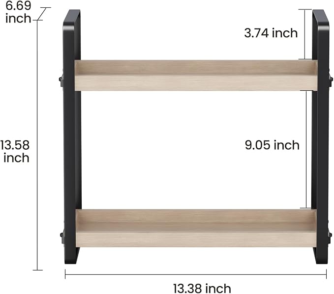 Bathroom Counter Organizer,Bathroom Countertop Organizer,Counter Shelf,Countertop Storage,Organization and Storage,Makeup Shelf,Sink Caddy(Burlywood 2 Tier)