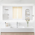 24X48 LED Bathroom Mirror with Lights, Anti-Fog, Backlit + Front Lit (CRI>90), Lighted Bathroom Vanity Mirror for Wall, Memory Function, Dimmable, Tempered Glass, Shatter-Proof, ETL Listed