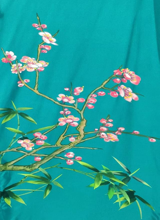 women's 100% silk kimono, short bathrobe pajamas, kimono pajamas