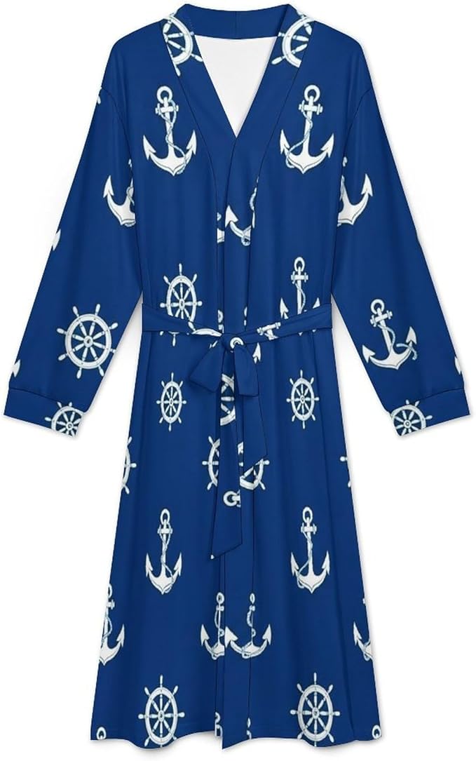 Soft Robes for Women Lightweight Kimono Bathrobe Full-Length Loungewear