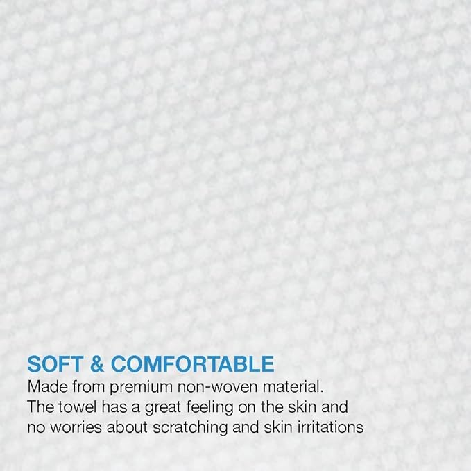 ForPro Professional Collection Premium Disposable Bath Towels, Salon & Spa Towels for Hair, Face, Body, Extra Large (15" x 31.5"), White, 50-Count