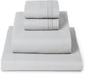 Mellanni King Sheets Set - 4 PC Iconic Collection Bedding - Hotel Luxury, Extra Soft, Cooling Bed Sheets - Wrinkle, Fade, Stain Resistant (King, Light Gray)