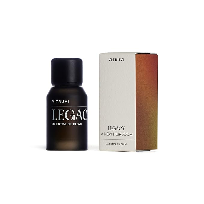 Vitruvi Legacy Woodsy Essential Oil Blend with Rose, Bergamot, Frankincense, Cedarwood