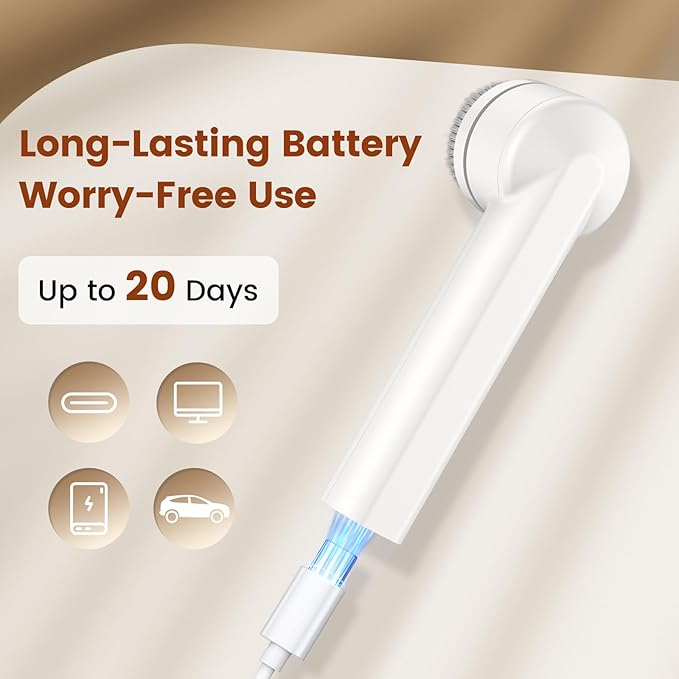 Facial Cleansing Brush, Electric Face Scrubber with 2 Rotational Directions, 3 in 1 Facial Brushes for Cleaning and Exfoliating, 3 Speeds Adjustable, Waterproof Face Wash Brush for Men Women