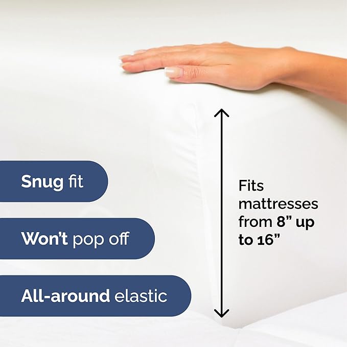 Twin Size 3 Piece Sheet Set - Extra Soft, Breathable & Cooling - Hotel Luxury Durable Bed Sheets for Women & Men - Deep Pockets, Easy-Fit & Wrinkle-Free - Antique White Oeko-Tex