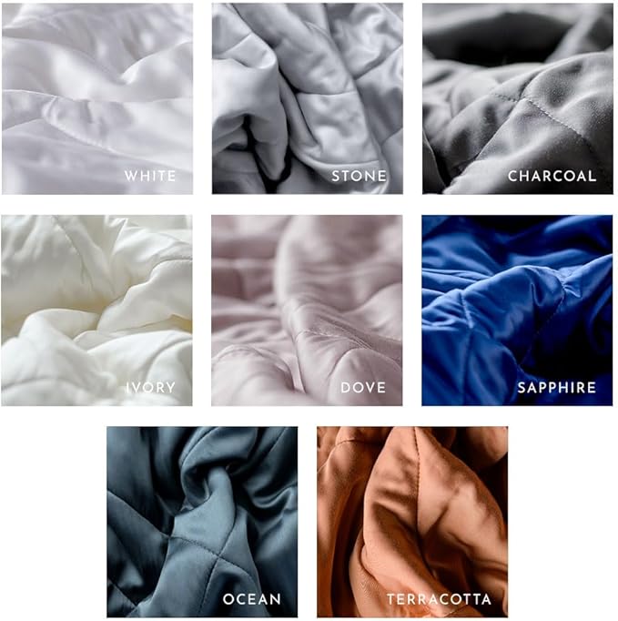 LUXOME Lightweight Blanket | 100% Rayon (Viscose) from Bamboo Fabric & Fill | King/Cal King - 98"x92" | Thermal-Regulating | Stone