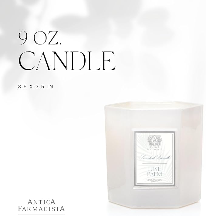 Antica Farmacista Luxury Scent Candle - Decorative Home Candle - Long-Lasting & Premium Scented - Luxury Gift - Lush Palm, 9 oz