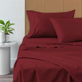 Pizuna Pure 100% Cotton California King Sheets, 800 Thread Count Long Staple Crisp Sateen With 15-Inch Deep Pocket (Combed Rio Red)