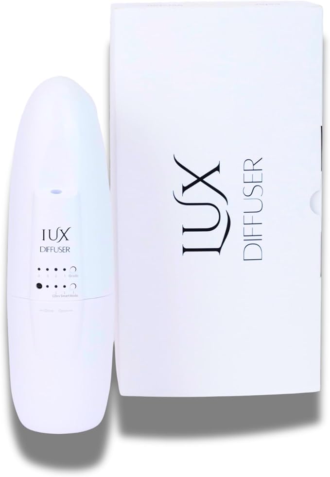 Lux Diffuser – Plug-in Waterless Essential Oil Diffuser, Nanotechnology, Silent Wall Scent Machine for Home & Office, Up to 500 Sq. Ft Coverage (Diffuser Without Scent)