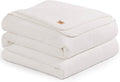 UGG Plush Full/Queen Blanket, Fleece Fluffy Blanket for Bed, Luxury Cozy Oversized Throw for Couch, Washable Hypoallergenic Bedding Queen Bed, 90" x 90", White Snow (Whitecap)