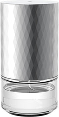 Airversa Waterless Diffuser Essential Oil 100ml Capacity Scent Air Machine for Home Aromatherapy Premium Metal Nebulizer Battery Operated 3 Mist Settings Timers Color Light AN5(Silver)
