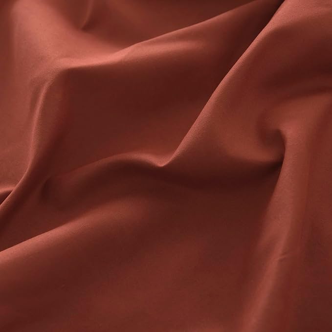 Bed Skirt King Size Ruffled Bed Skirts with Split Corners,14 Inch Drop Dust Ruffle Bed Skirt with Platform, Rust, 14'' King