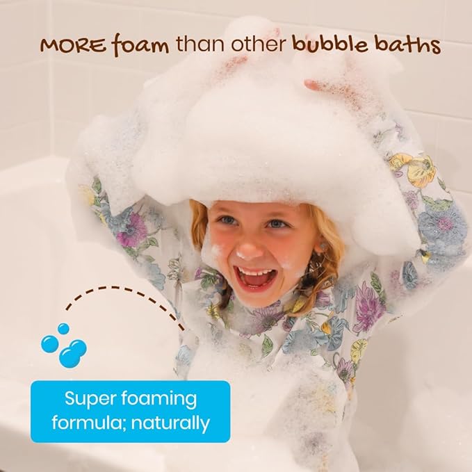 Honeysticks Kids Bubble Bath 3 Pk (Blue, Red, Yellow): Non-Toxic, Plant Based, Non Irritating - Changes Water Color and Creates Super Foaming Bath Bubbles - Safe for Toddlers 1-3, Kids 4-8, Bath Toys