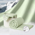 Vesta Washable Silk Lightweight Comforter, Cooling Blanket for Hot Sleepers, 100% Long Staple Mulberry Silk, Moisture & Thermal Control for Summer Use (Tender Green, Full/Queen 90'' X 90'')