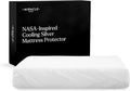 Miracle Made Mattress Protector – Silver-Infused Cotton Fabric – Water-Resistant, Thermoregulating Cover for Sensitive Skin – Compatible with 3-Temperature Zone Comforter, Cali King, White