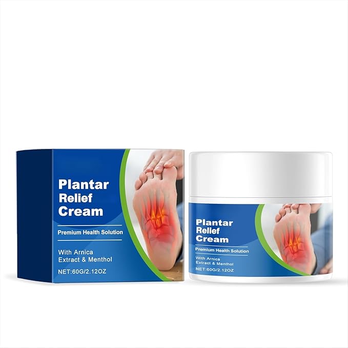 Plantar Fasciitis Cream (2.12OZ) - Spur Cream Soothes Stiffness and soreness, heel spurs & other foot discomfort , Natural Herbal Formula with Arnica & Menthol, Suitable for Sensitive Skin