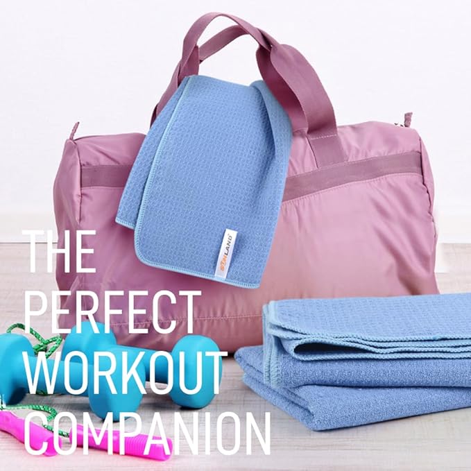SUNLAND Microfiber Sports Workout Towels Fast Drying Fitness Sweat Towels for Men & Women Lightweight Multi-Purpose Gym Exercise Towel