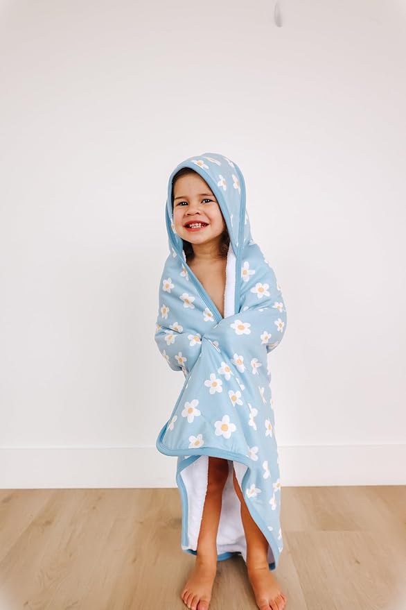 Copper Pearl Hooded Bath Towels Premium Knit/Terry Cloth Baby Towels with Hood, Pockets, and Cool Designs - Great to Gift and Make Bath Time Fun - Baby Bath Towel, Della