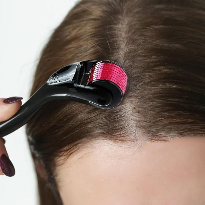 Derma Roller Set - 3 Pack Microneedling Roller for Home Use, Microneedle Roller Skin Tool, Personal Skin and Hair Care Tools